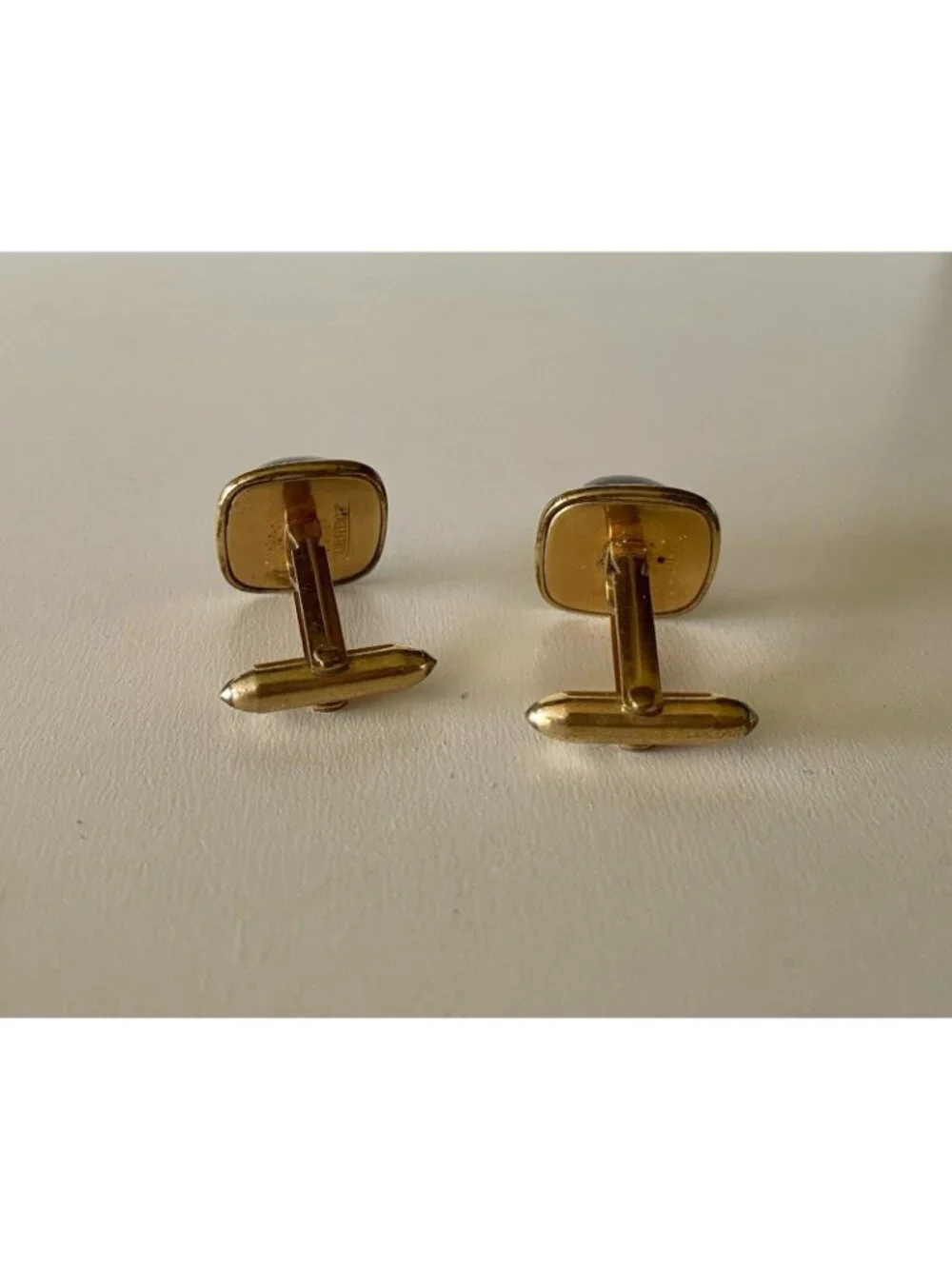 Vintage Correct Quality Mid Century Moonglow Cufflinks